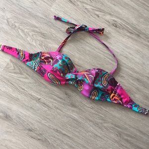 Floral Xhilaration Bikini swim top medium